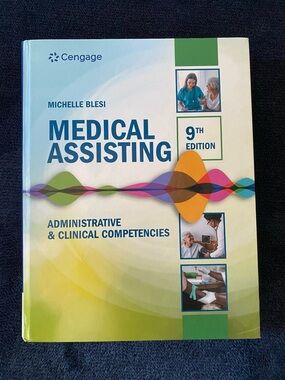 Cengage "Medical Assisting" 9th Edition Textbook - Green/Blue